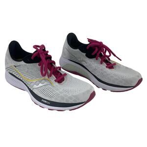 Saucony White/Pink Textile Running Athletic Shoes Women’s Size 9 Preowned